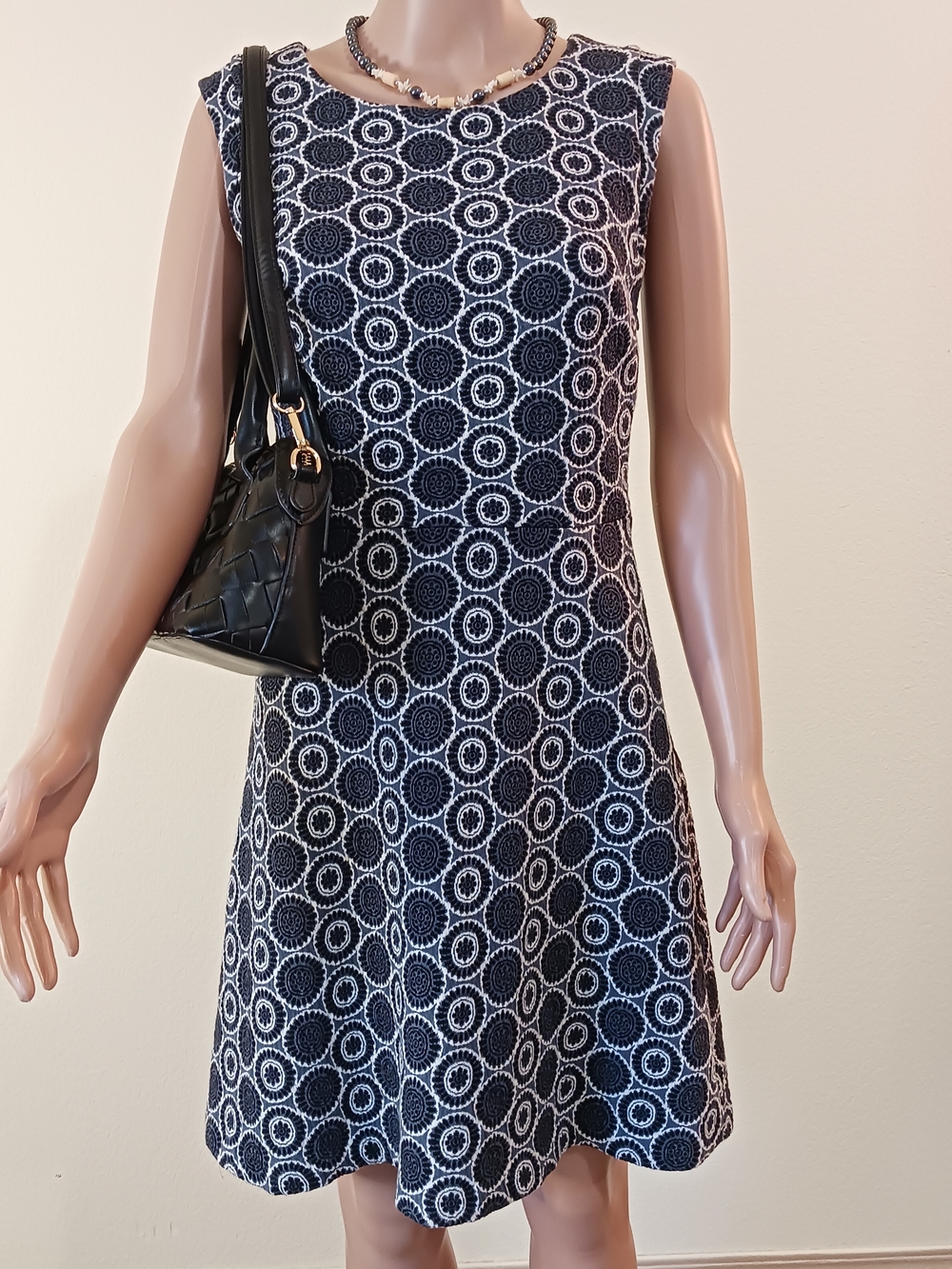LOFT Sleeveless Circle-Print Dress Size 2 XS